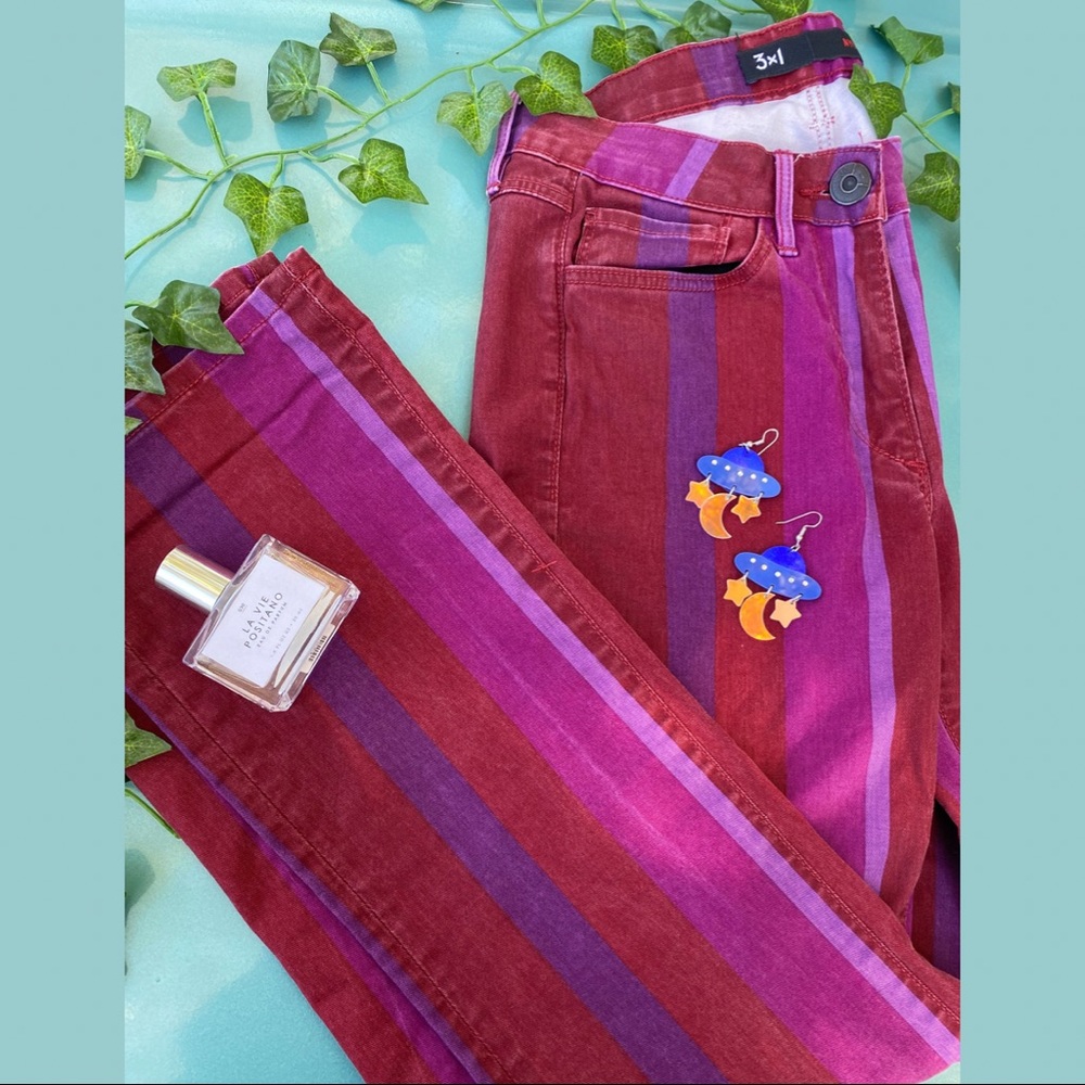 [SOLD] 3x1 Red Stripped Pants 💕